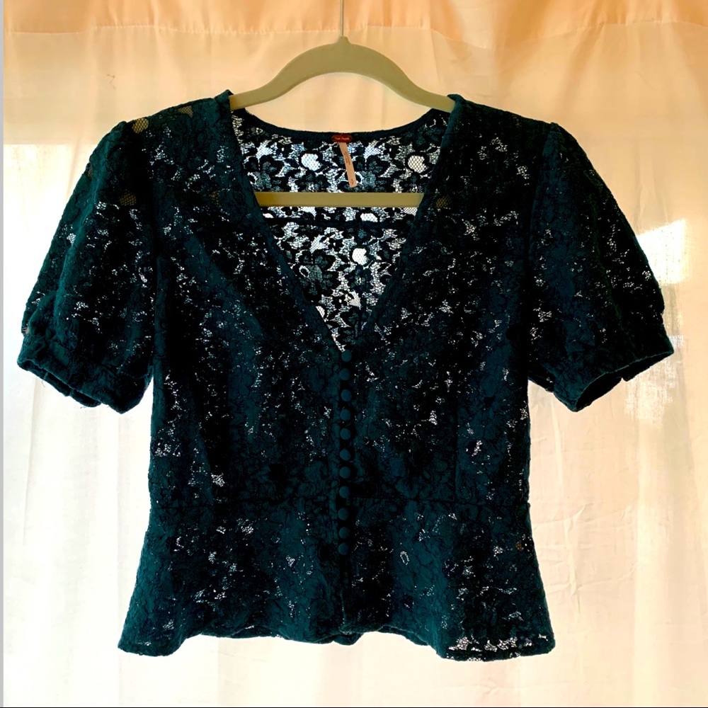 Free People Lace Top